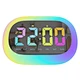 RGB Mirror Digital Clock Colorful Night Light